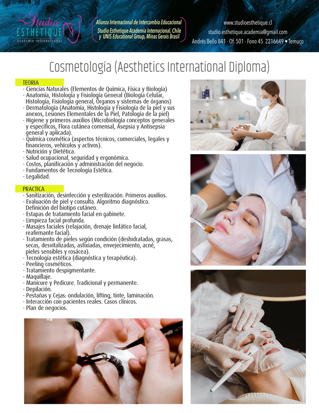cosmetología, faciales, limpieza facial, maquillaje